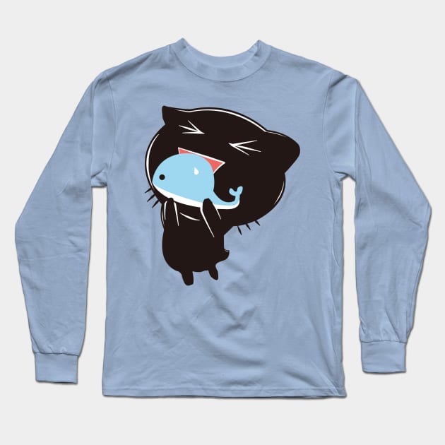 Moby Dick Lunch Long Sleeve T-Shirt by JackieJacks